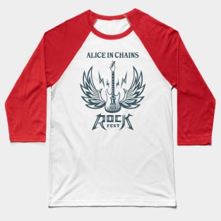 Guitarwings Alice in Chains Baseball T-Shirt